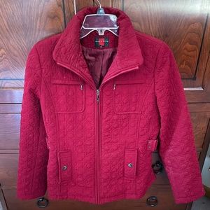 Maroon women’s winter coat, size medium